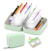 VIVIDI 7/14PCS BPA-Free Weekly Pill Organizer Color Coded Waterproof Storage Case Portable Reusable Pouch Set Daily Use