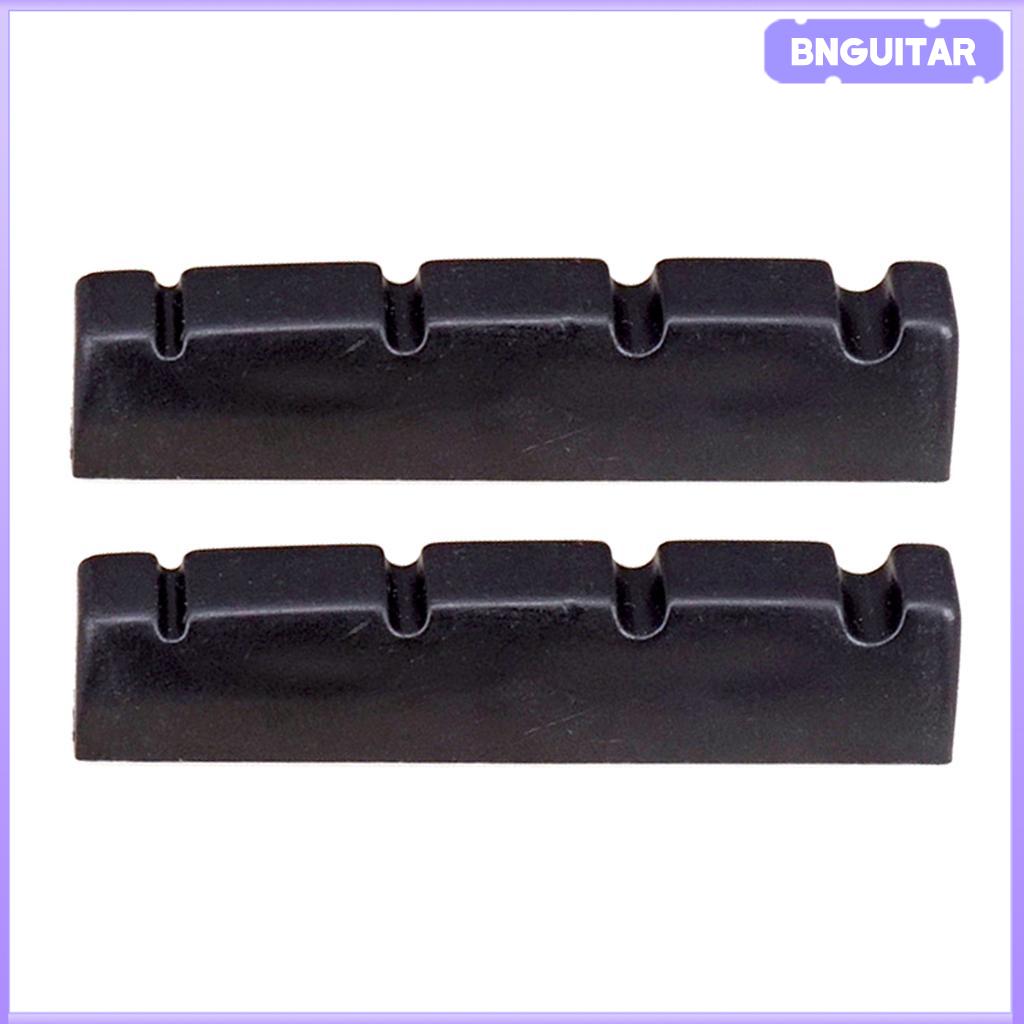 BNGUITAR 2pcs Electric Slotted Nut 4 String Guitar Musical Instrument