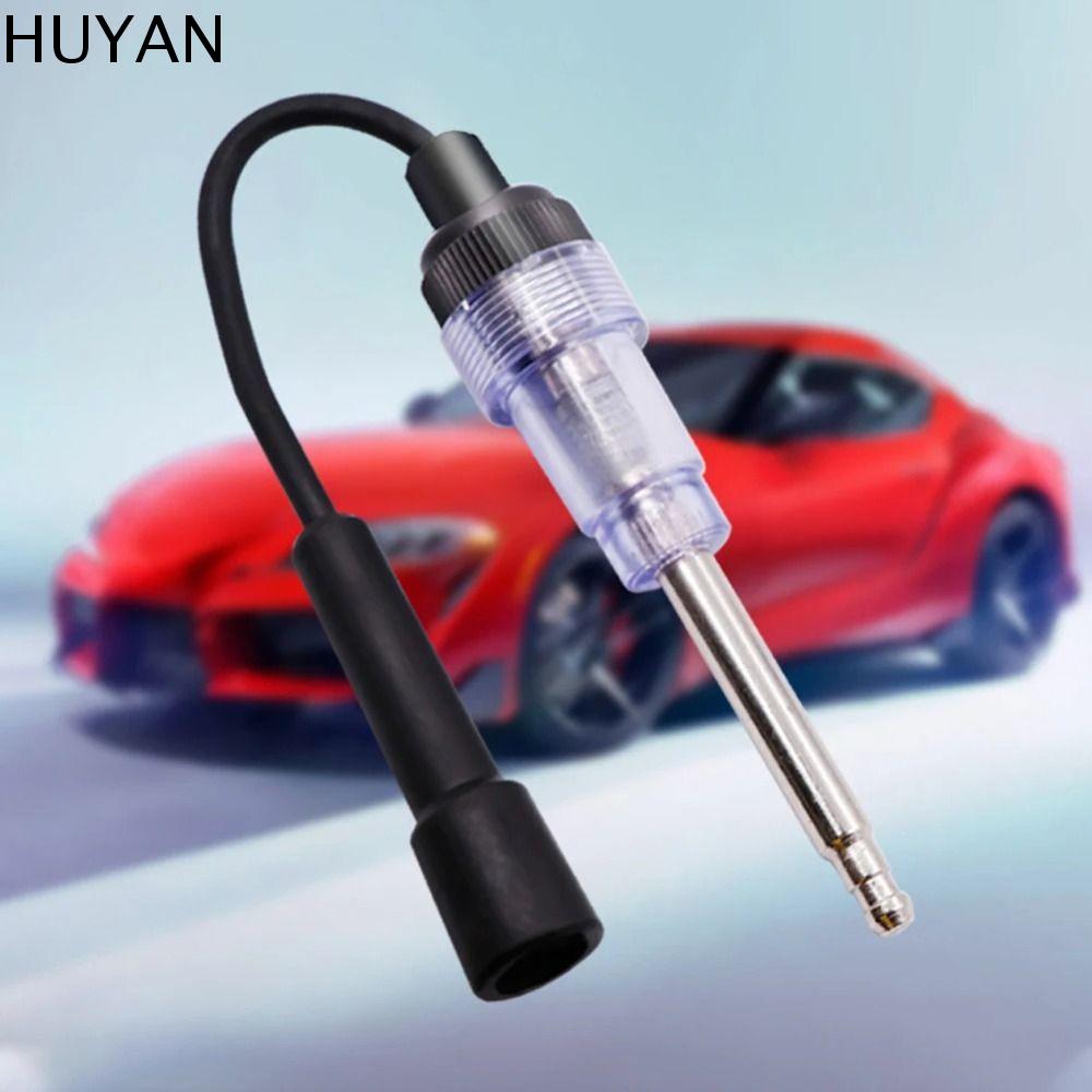 HUYAN Đơn giản và dễ sử dụng Máy kiểm tra đánh lửa động cơ bugi Không thể thiếu Chắc chắn và bền bỉ Máy dò bugi nội tuyến Chẩn đoán đánh lửa Kim loại Công cụ sửa chữa ô tô Ô tô