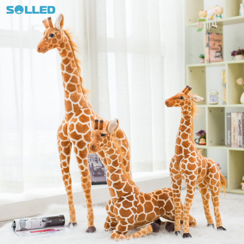 Giraffe Doll Toy Children Soft Stuffed Plush Toy For Home Decor Lifelike Animals Giraffes Delicate Touch Feeling Doll ราคา 160 บาท*ส่งฟรี
