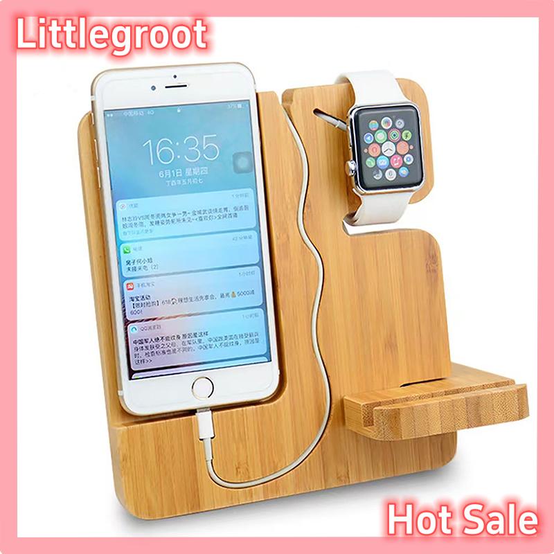 Littlegroot [HOT FASHION] Wooden Bedside Wood Phone Docking Station Holder Wallet Stand Watch Storage Rack Valentines Multifunctional ราคา 463 บาท*ส่งฟรี