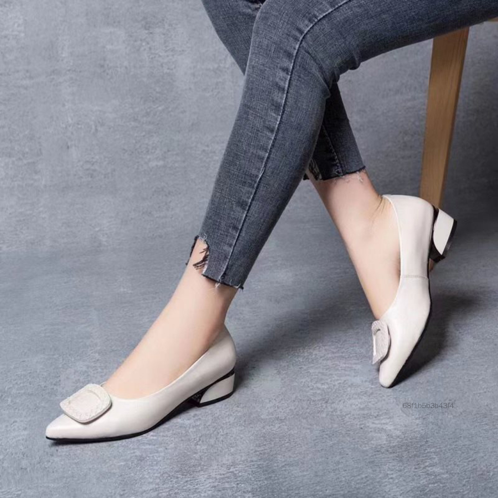 Phụ nữ PU da cổ điển giày cao gót bơm mềm cổ điển chắc chắn đôi giày thoải mái cho hàng ngày mặc quần áo mùa hè UYYT-VN - 3