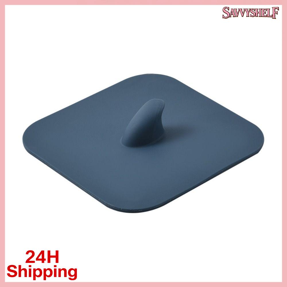 SAVVYSHELF Xanh xám Nắp thoát nước sàn Silicone Mềm Nắp ống cống Đàn hồi Khử mùi Nút chặn cống Hộ gia đình