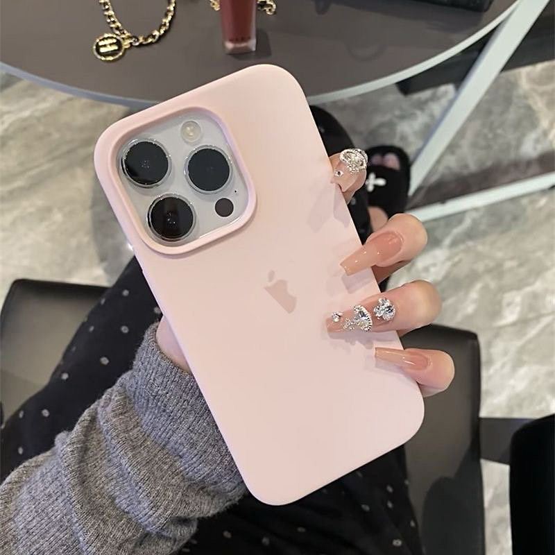 With Logo Official Liquid Silicone Phone Case For iPhone 17 16 15 Pro Max Plus 14 13 12 11 Pro Max XR X XS Max Soft Shockproof Phone Casing Skin-friendly Anti-fall Phone Cover With Velvet Inside - Image 4