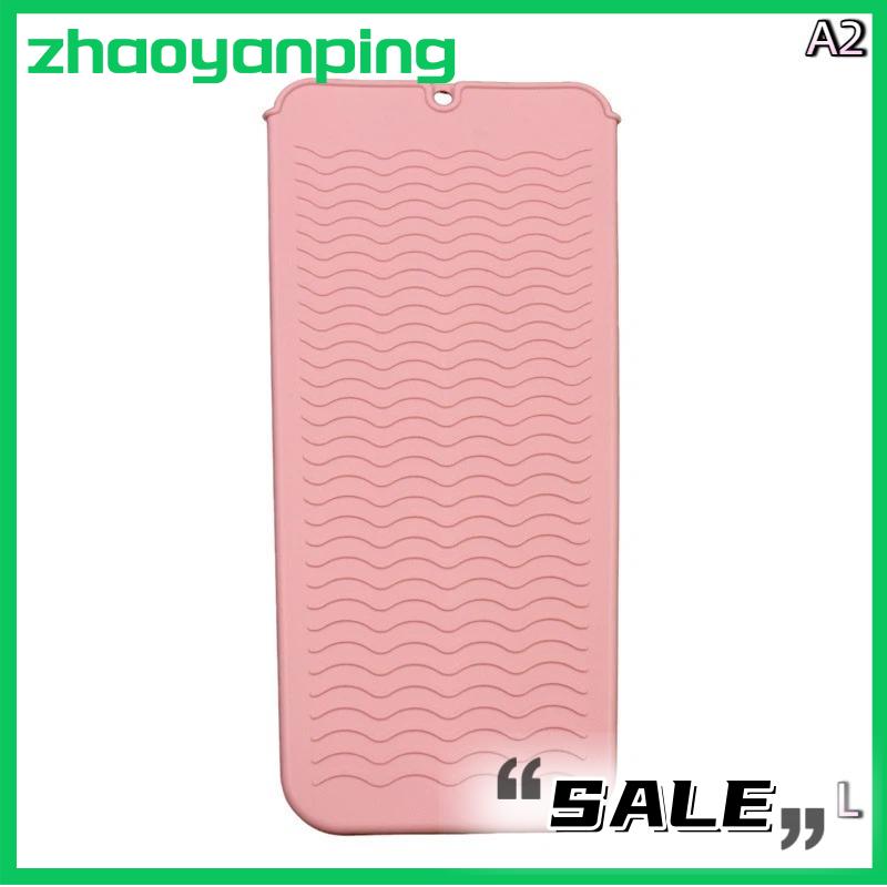 zhaoyanping 1pcs Silicone chịu nhiệt Pad Pouch lưu trữ túi cách nhiệt Mat cho máy ép tóc nhiệt uốn thanh Curler Bìa - 2