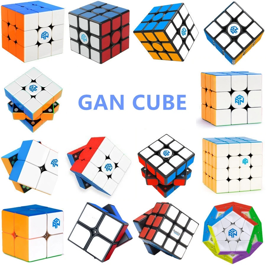 Gan Cube 3X3 354 M 356 Air 460M XS Air SM Speed Cube Skew Pyramid 3X3x3