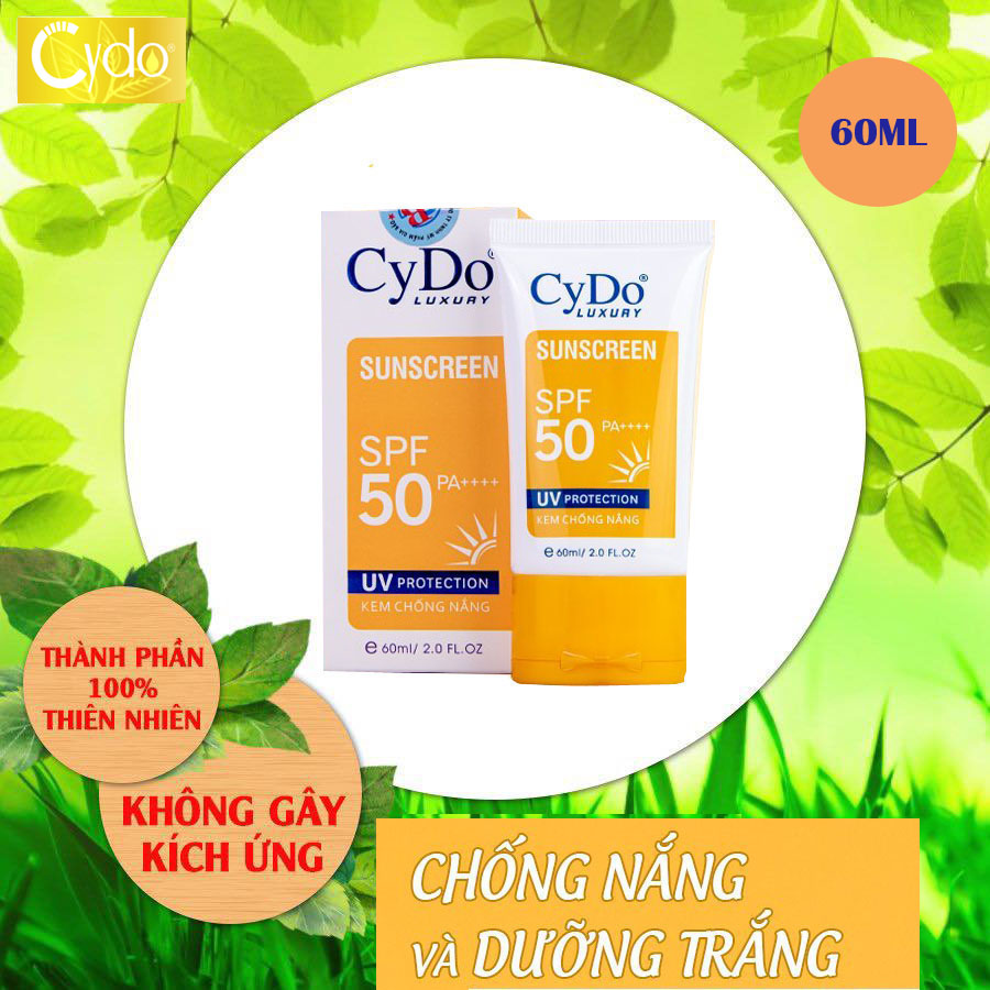 Kem Chống Nắng Sunscreen Luxury CyDo, Dưỡng Da Trắng Mịn, kiềm dầu