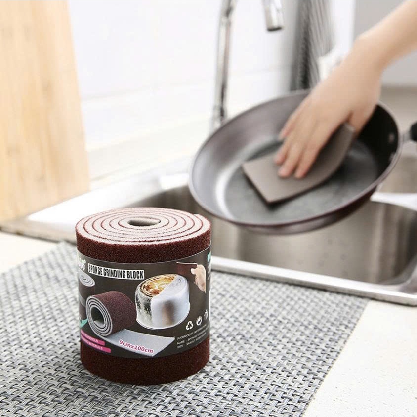 Cuộn rửa chén, chà nồi , chà xon đa năng, dày tốt - loại 1m, tiện lợi dễ dùng - Điện Nước Min Min Ủm