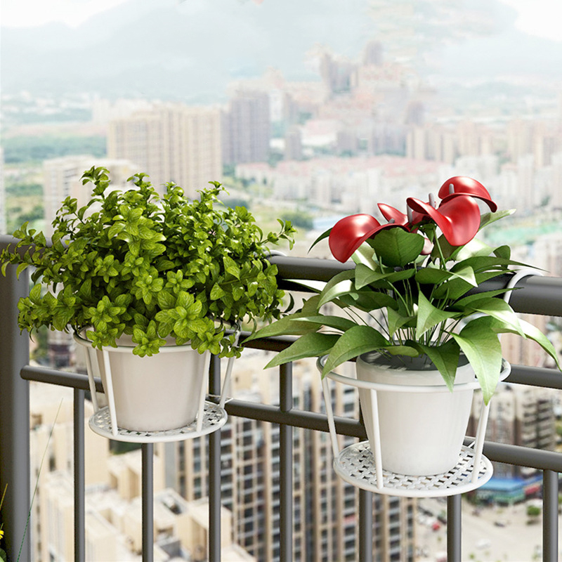 Spring Home ที่แขวนกระถางต้นไม้ วัสดุโลหะ แข็งแรง กระถางแขวนผนัง flower stand ระเบียง ราคา 61 บาท*ส่งฟรี