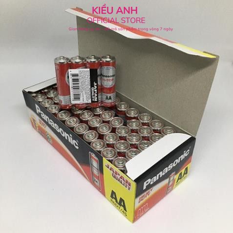 Hộp 60 viên pin tiểu AA Panasonic màu đỏ Pin - VPP Kiều Anh