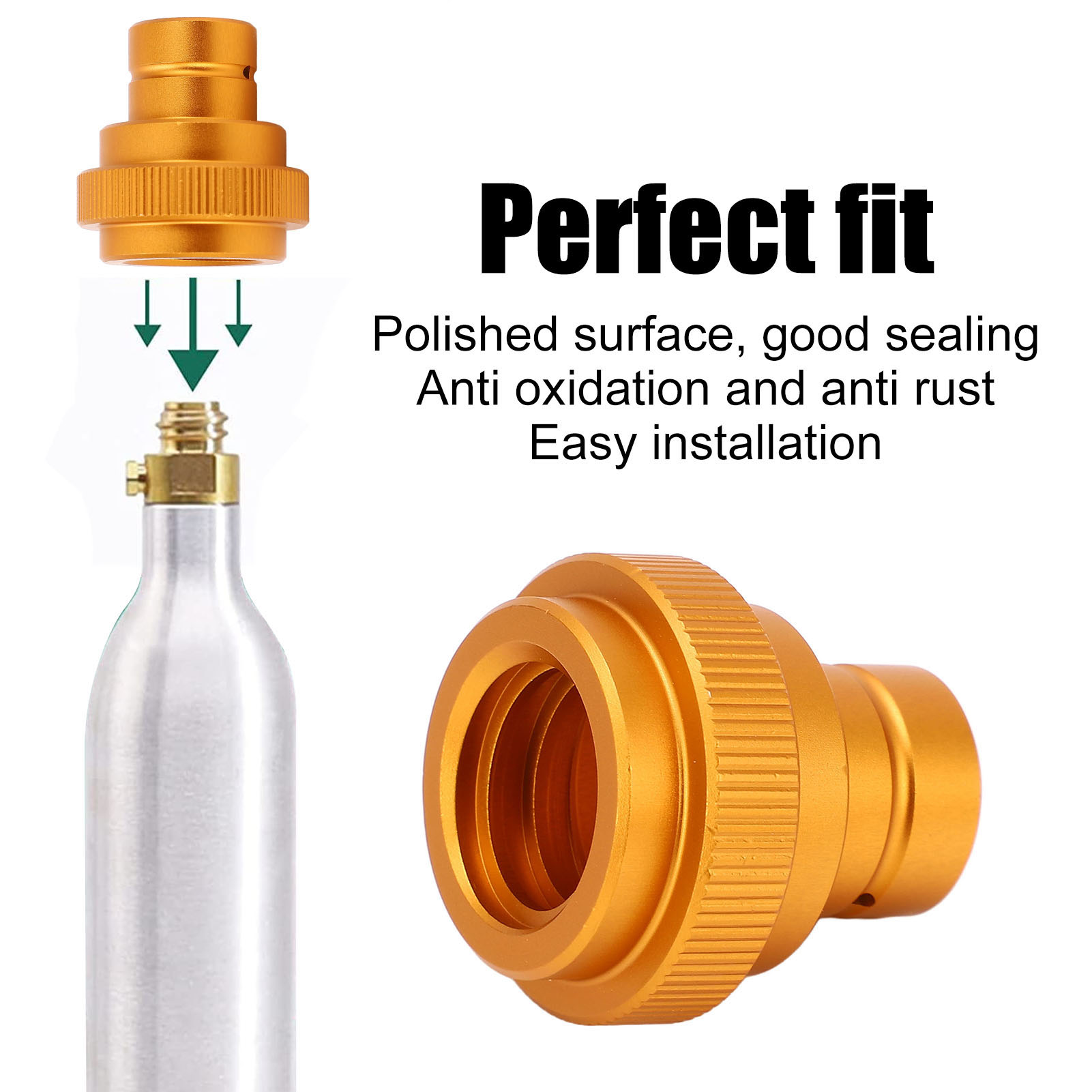 Soda CO2 nối chống oxy hóa nhanh chóng CO2 Adapter tr21 4 đầu đực cho 60 L