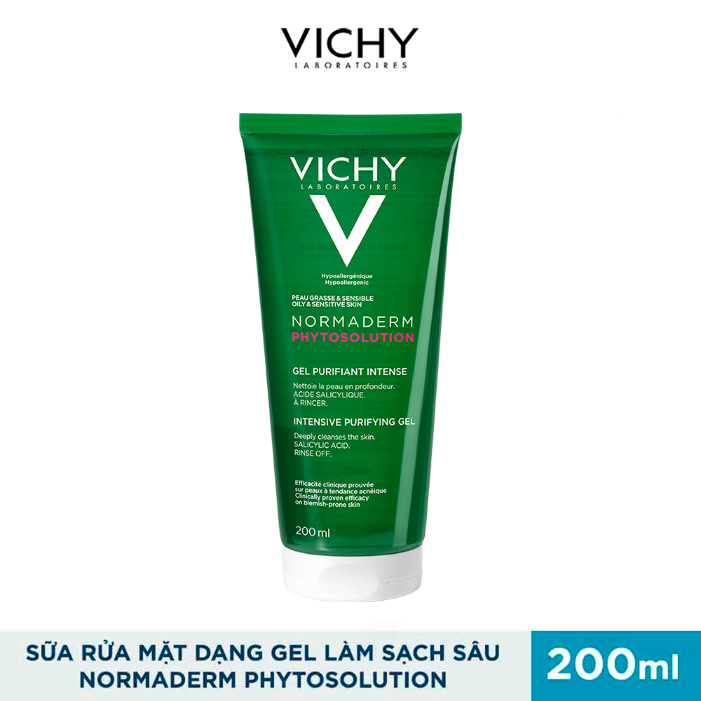 Sữa rửa mặt làm sạch sâu Vichy Laboratoires Normaderm Intensive Pur 200ml