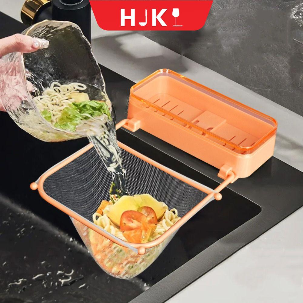 HJKL Có thể điều chỉnh Giá đỡ bộ lọc bồn rửa Có thể gập lại Nhựa Bộ lọc xử lý rác Dễ dàng vệ sinh với Cốc Hút Người thu gom rác Sử dụng tại nhà