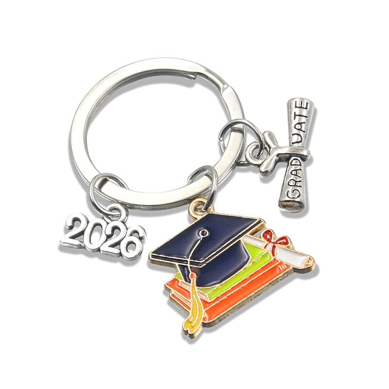 [fenggongshuode] Độc đáo 2026 tốt nghiệp kim loại Gown cap Keychain cho sinh viên lễ món quà lưu niệm cho các bên trường - 7
