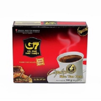 Cà phê G7 Đen không đường hòa tan hộp 50 sachets