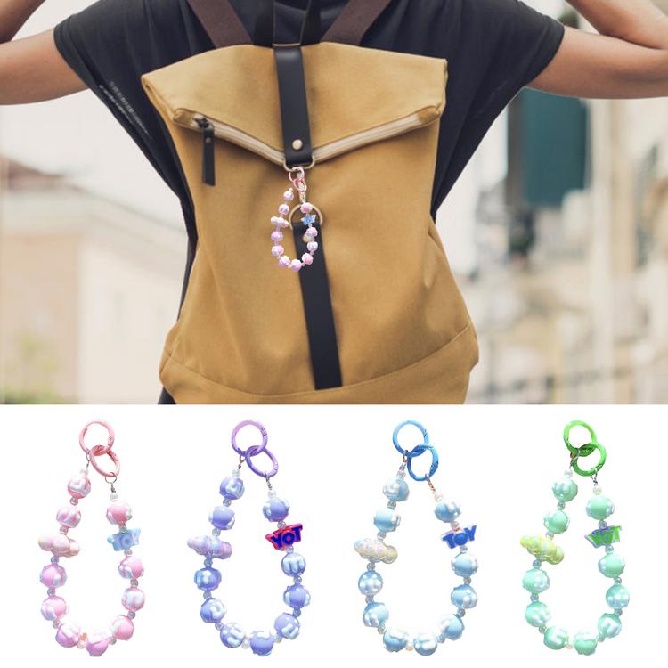 สายรดขอมอเชอกคลองโทรศพทมอถอลกปด อปกรณเสรมตกแตงเชอกโทรศพท เชอกคลองโทรศพท Creative Cloud Design ลกปดโซสสดใสสำหรบวนเกดอสเตอรครสตมาสคยกระเปาโทรศพทมอถอ fashion ราคา 63 บาท*ส่งฟรี