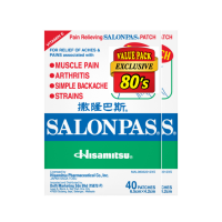 SALONPAS Pain Relieving Patch 40s X 2