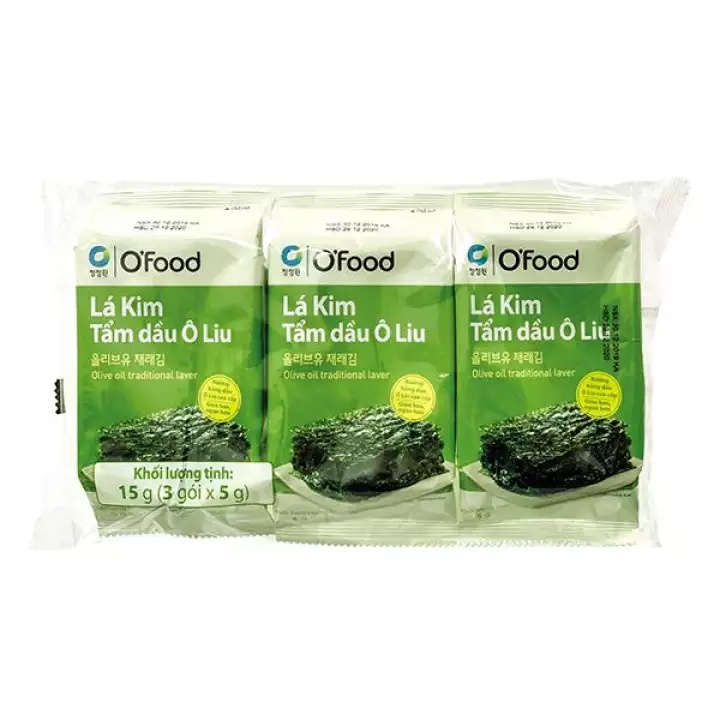 (HOT LIKE) Lốc 3 Gói Lá Kim Ăn Liền Vị Oliu O’Food 10g