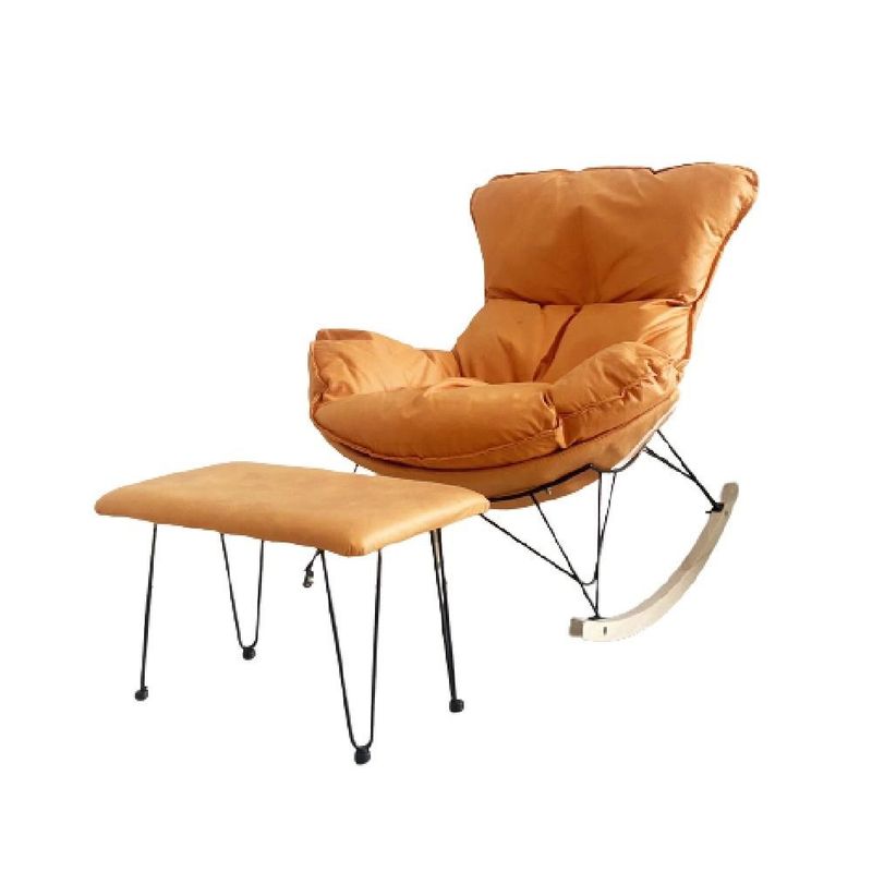 BOMIDI เก้าอี้โยกบุนวม สีส้ม - ยี่ห้อ ANYHOME ราคา 2,890 บาท*ส่งฟรี