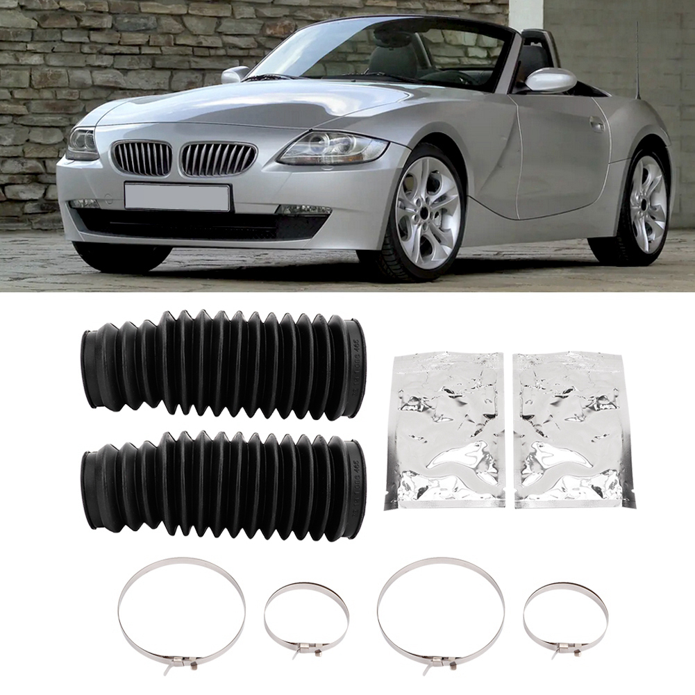 Aramox Thanh răng lái Boot Kit Trái & Phải Thanh răng lái Bellow Boot Kit Phù Hợp Cho 323i 323ci 325i 325ci 328ci 32131096910