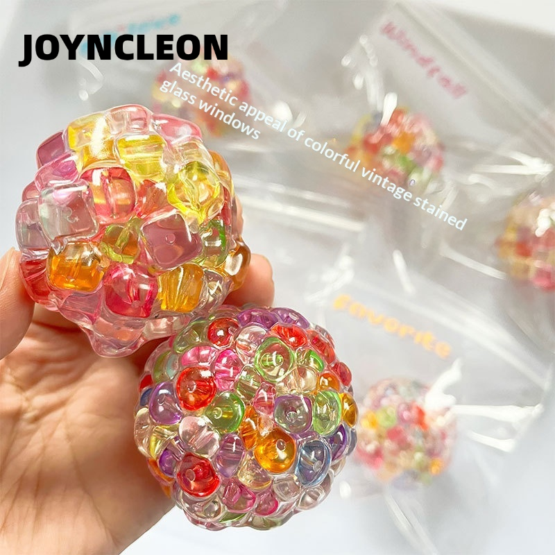 JOYNCLEON Creative Stress Relief Squishy Ball with Bubbly Texture - Fun Sensory Toy for Kids and Adults ราคา 36 บาท*ส่งฟรี