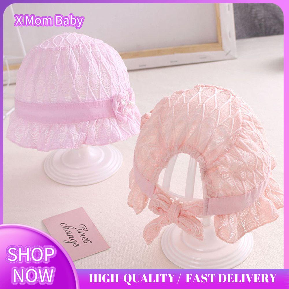 X MOM BABY Cute Lace Newborn Baby Hat Bonnet Infant Hat Toddler Sun Caps