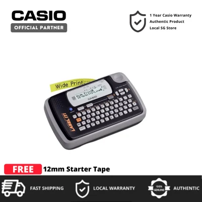 Casio KL-120 Compact Portable Battery Operated Label Printing Machine Label Printer. 1 Year Casio Singapore Warranty. 12mm Starter Tape included