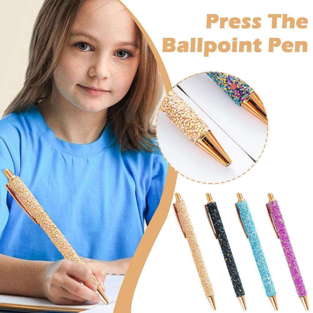 Pensan Glitter Gel Pens 10Color Retractable Glitter Gel Pen Set 1.0mm Colored  Pens for Journaling Coloring Drawing Office School - AliExpress