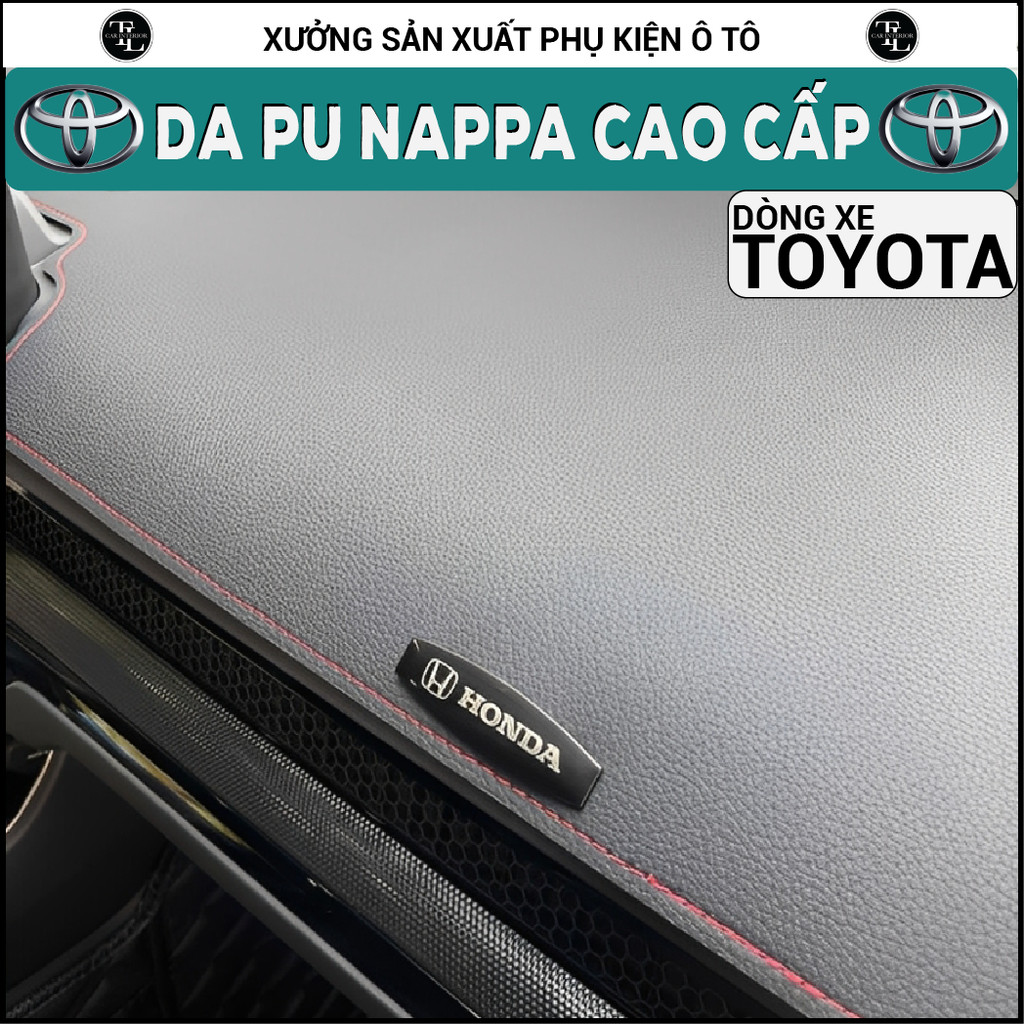 Pu Nappa Leather Taplo Carpets for Toyota Altis, Innova, Camry, Fortuner, Vios, Wigo, Yaris, Land Cruiser, Rush, Avanza. Tl Auto Giá 464,100 Đồng*Miễn phí vận chuyển