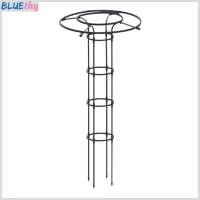 Adjustable Height Plant Support Metal Garden Trellis for Climbing Plants – Vertical Plant Support Tower Umbrella Top Cage Climbing Frame for Potted Flowers Vines and Vegetables – Durable Outdoor