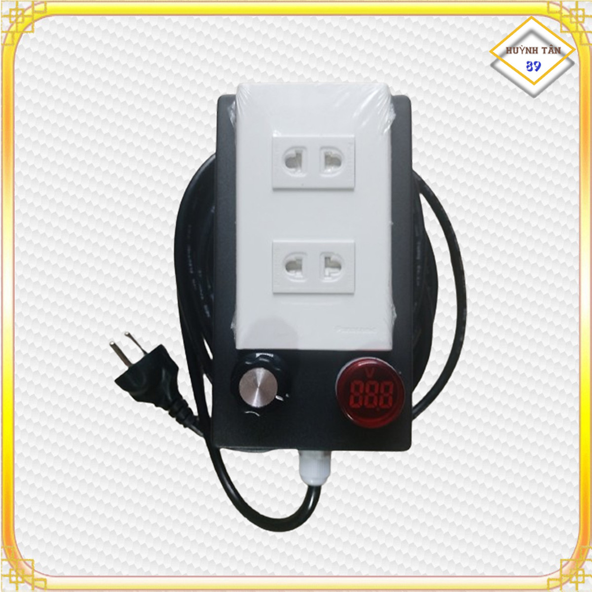 Bộ nguồn dimmer điều chỉnh tốc độ động cơ 4000w/220v ac 2 ổ cắm