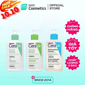 Sữa Rửa Mặt Cerave Cho Da Dầu, Da Khô, Da Nhạy Cảm Mint Cosmetics