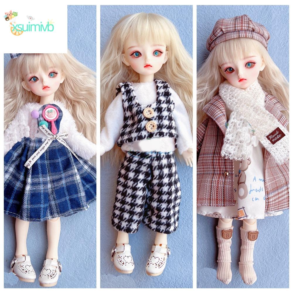XSUIMI 30cm Doll Dress Jk Uniform Clothes for 30cm Doll Multiple Color Toy