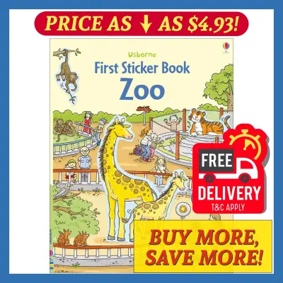 Usborne First Sticker Book Kids Sticker Books Children Activity Early Childhood Education - Zoo