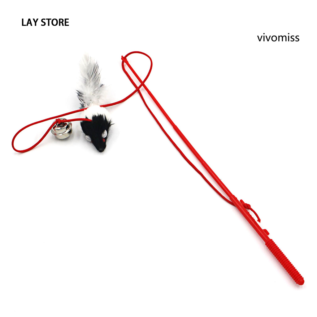 OUDAIXIU Unique plastic cat and mouse catching stick ราคา 44 บาท*ส่งฟรี