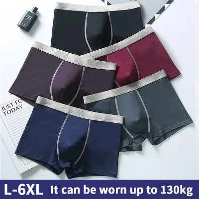 Plus Size Male Underwear lot Men Underwear Boxers Shorts Cotton Cuecas Boxer Men Solid Underpants Man Boxer Large L-6XL