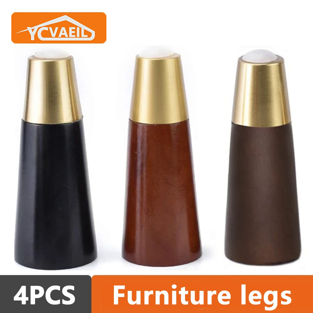 4pcs rắn bàn gỗ chân cho đồ nội thất Chân sofa giường ghế TV Tủ dressers bàn phần cứng thay thế chân gỗ 8-18cm