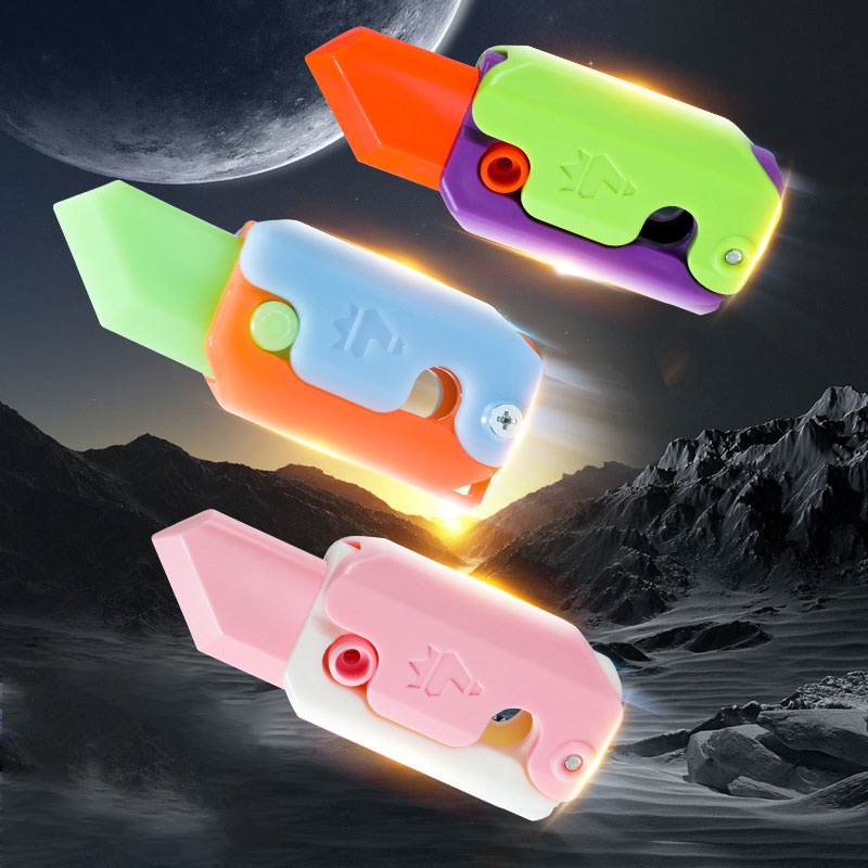 3D Gravity Luminous Carrot Knife and Magic Comb Combination New