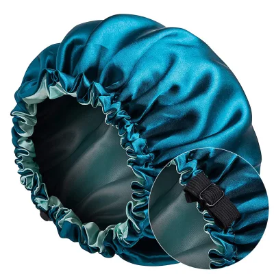 [SG|Extra Large] Silky Satin Bonnet Sleep Bonnet Cap Chemo Sleeping Cap - Double Layer, Reversible, Adjustable Satin Cap for Sleeping Hair Bonnet
