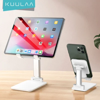 KUULAA Phone Stand Holder for iPhone iPad Air Smartphone Metal Desk Desktop Phone Mount Holder Tablet for iphone 11 pro max poco f2 pro redmi note 9 pro iphone 11 samsung Phone Adjustable Tablet Holder For Mobile Phone