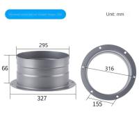 ZONGGJZ MALL 58 Metal Exhaust Duct Connector Flange Round 75-300mm Pipe Air Vent Connector High Quality High-temperature Resistant Air Ventilation Hose Connector Exhaust Air System