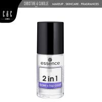 Essence 2 in 1 Base + Top Coat 8ml | Glossy Finish