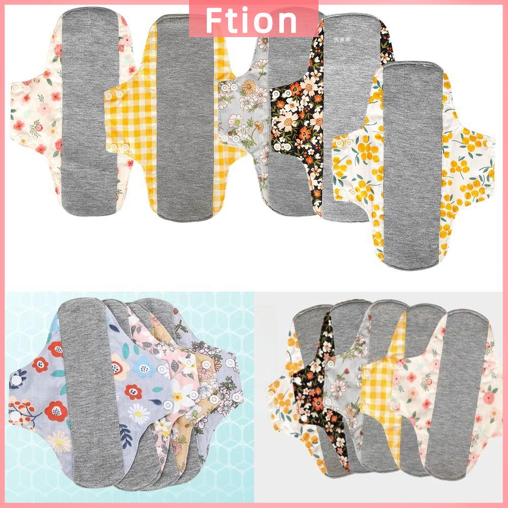 FTION Có thể giặt Kinh nguyệt thấm hút hàng tháng Tái sử dụng Vệ sinh nữ Băng vệ sinh Bền Miếng vải sinh thái Băng vệ sinh nữ