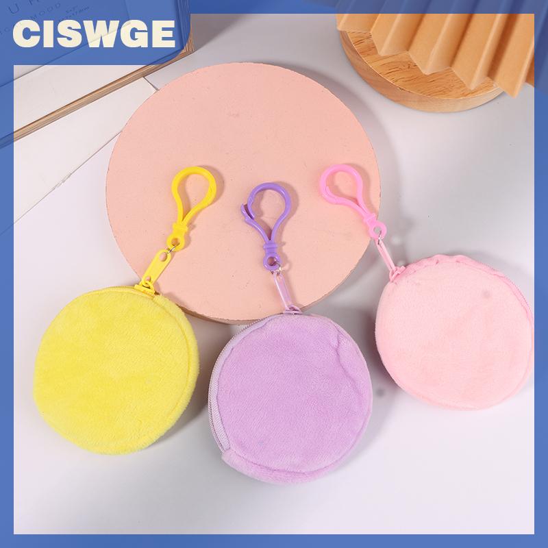 CISWGE Kẹo Màu Vòng Sang Trọng Đồng Xu Ví Phụ Nữ Dễ Thương Màu Sắc Rắn Thay Đổi Pouch Ví Keychain Tai Nghe Di Động Lưu Trữ Túi