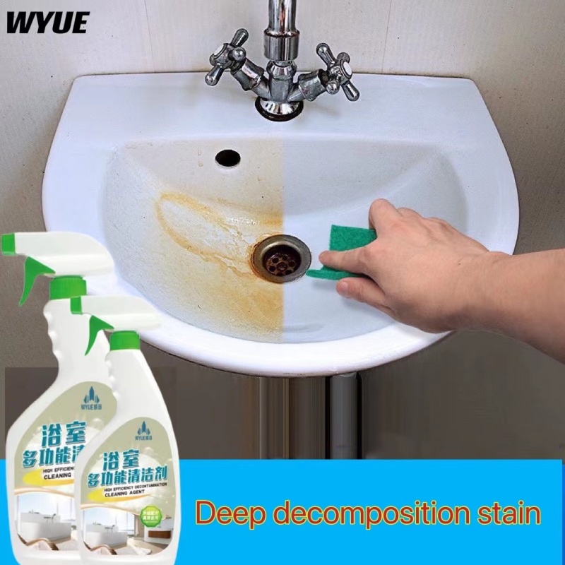 WYUE Nước tẩy rửa bồn rửa  / sàn / gạch / gốm / bồn cầu / bồn tắm / kính / bồn cầu để loại bỏ vết bẩn và cặn / nước tẩy rửa đa năng 500ml