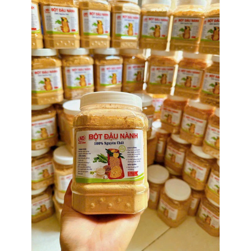 Bột đậu nành rang xay nguyên chất hũ 500g