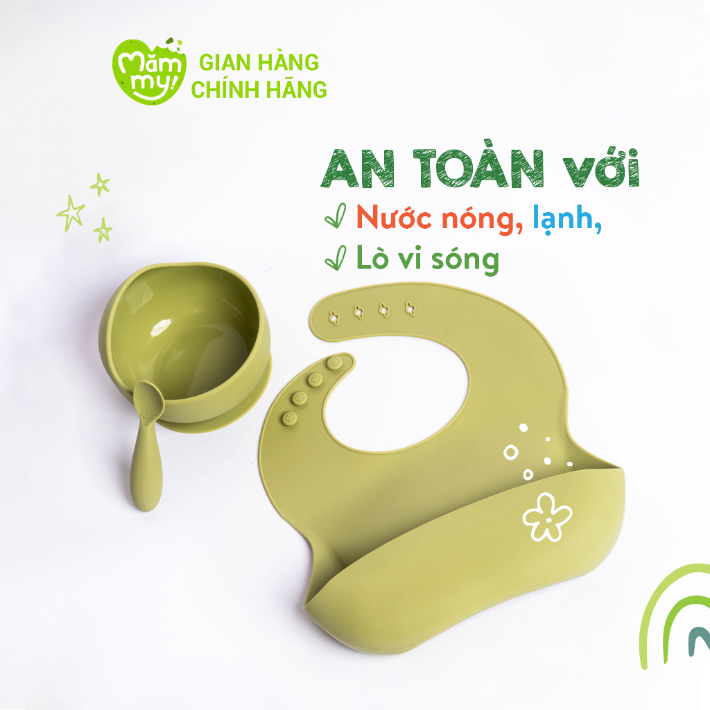 Bộ dụng cụ ăn dặm cho bé Mămmy Baby Feeding Set