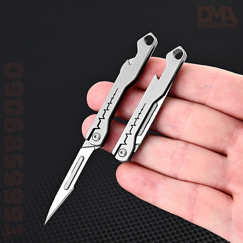 Dao rọc giấy,khắc trổ nghệ thuật EDC titan T22