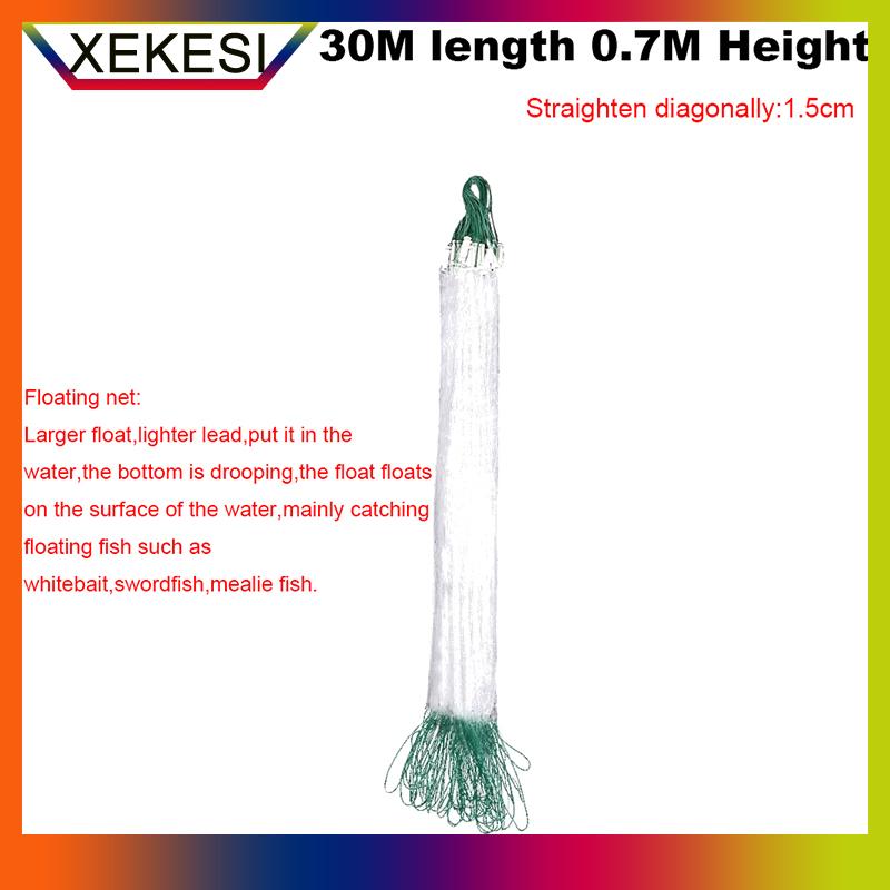 XEKESI 8 15 20 30m Lưới Đánh Cá nylon lưới đánh cá Monofilament Lưới phao Bẫy lưới duy nhất Phụ Kiện Dụng cụ dụng cụ - 2