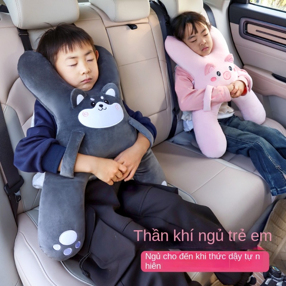 Gối ô tô trẻ em ô tô gối ngủ ô tô dây an toàn trẻ em chống bóp cổ ghế sau ngủ tạo tác xe đường dài 🔥lazbaoo019-VN🔥